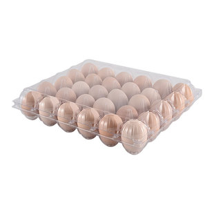 批发30枚鸡蛋托塑料一次性透明蛋托30个装鸡蛋盒子包装盒收纳专用