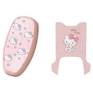 适用爱玛喜爱pro坐垫电动车座套防水防晒通用脚垫电瓶车座椅套粉