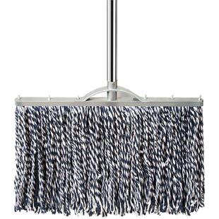 老式墩布家用拖把一拖净商场物业工厂车间户外专用木杆棉线大尘推