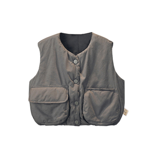 女童马甲外穿冬季2026新款儿童好看保暖背心宝宝纯棉加厚夹棉马夹