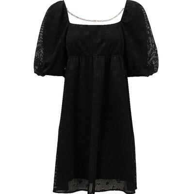 ONLY泡泡袖短款连衣裙