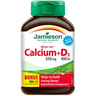 jamieson健美生钙片女性补钙钙镁锌柠檬酸钙甘氨酸镁孕妇钙片正品