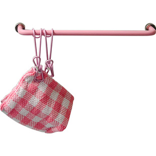 磁吸挂杆冰箱贴装饰小物件胶布谷子收纳铁皮柜厨房挂手套抹布夹子