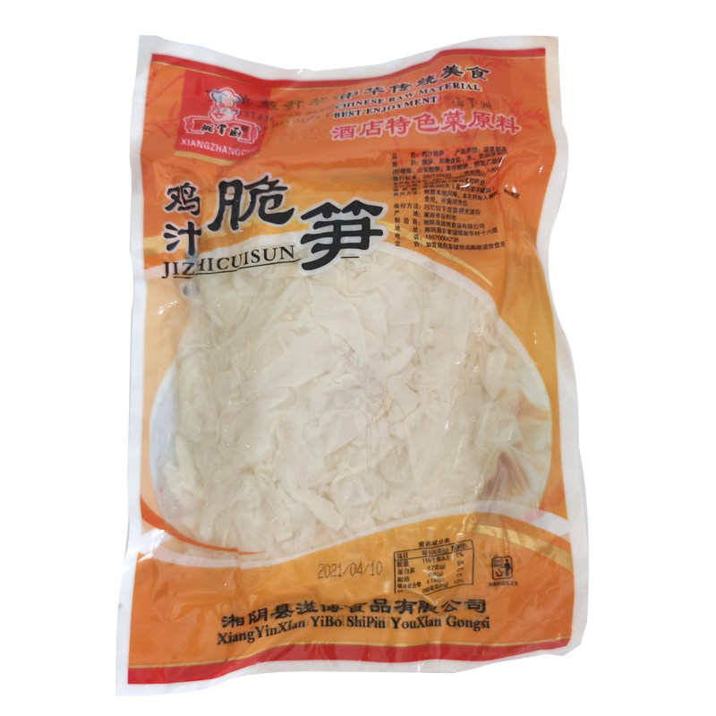 0掌厨湖南特产手工原味鸡汁脆笋