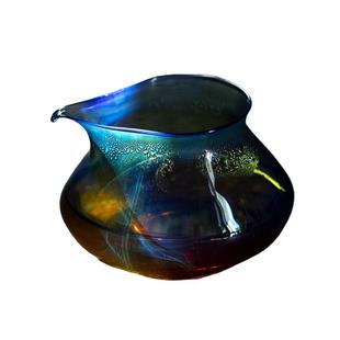 觅白熏银汽化玻璃公道杯耐热匀杯高温茶海炫彩分茶器具纯手工吹制