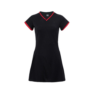 Kawasaki川崎玫瑰限定连衣裙女运动休闲时尚防走光显瘦网羽毛球服