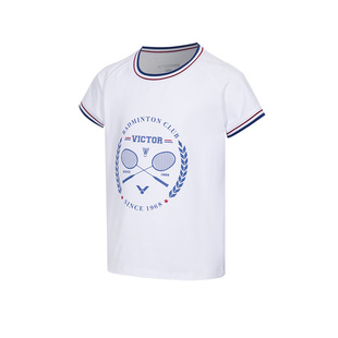 威克多VICTOR胜利5505JRVBC羽毛球服儿童青少年短袖T恤5506俱乐部