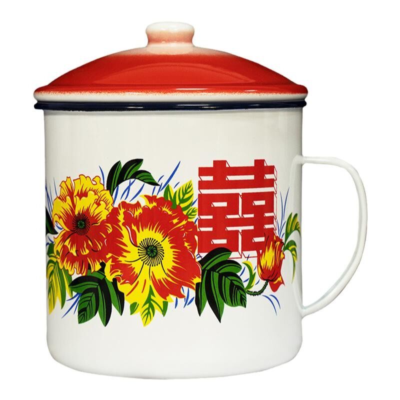 大号加厚怀旧铁搪瓷杯茶缸定制