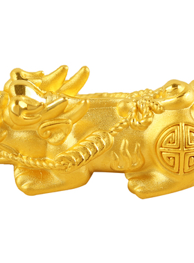 3D硬金黄金貔貅转运珠串珠手链招财纳福足金999男女首饰路路通