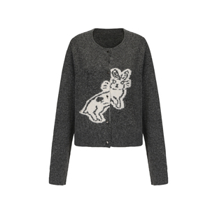 Matte Revolution设计师品牌LOOKNOW2025春新软糯针织长袖开衫女