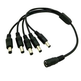 12V电源分接头DC5.5*2.1一分三监控集中电源连接线1拖2四五六八公