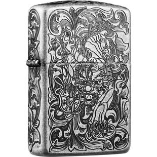 ZIPPO官方旗舰店正品之宝招财貔貅防风煤油打火机送男友新年礼物