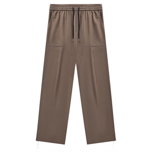 GWIT 春夏薄款垂感透气抽绳束脚卫裤休闲运动裤男cleanfit松弛感