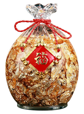 钻石水晶金箔钱袋子客厅供佛