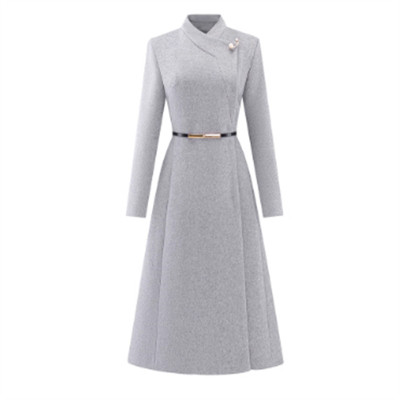 修身保暖羊毛呢职业装工作服大衣