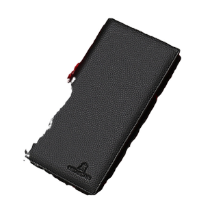 稻草人钱包男真皮长款品牌专柜正品牛皮手拿包薄款皮夹潮拉链钱夹