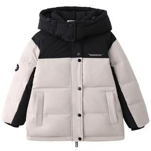 半度闲三防男童滑雪服羽绒服冬装大童2024新款儿童外套
