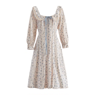 Roserosee 法派甜心 少女连衣裙独特绝美睡裙家居服法式睡衣女款