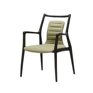 梵几-山脊线|螳螂椅真皮版 实木餐椅现代设计师款椅子十周年版