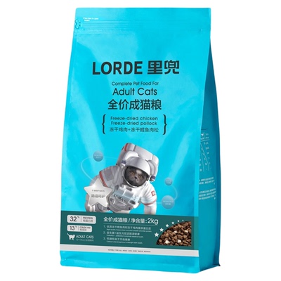 里兜全价营养冻干鸡肉猫粮2kg