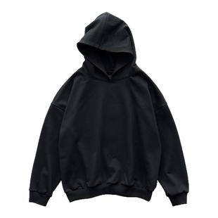 BOHRHOO25AW「450G高克重+恒温蓄暖」短宽版型素色基础连帽卫衣男