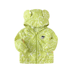 【迪士尼IP】巴拉巴拉宝宝便服2025新款夏防晒衣男女童连帽可爱萌