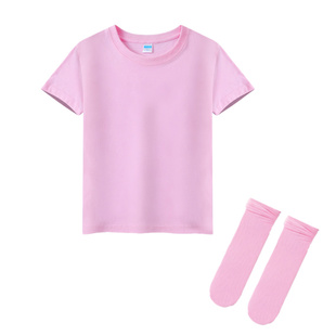 儿童糖果色短袖彩色小学生幼儿园亲子团体多巴胺演出服班服t恤