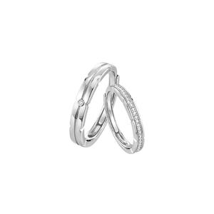 I Do&Co.Destiny情侣对戒银戒指一对小众开口生日礼物送男女朋友