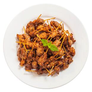 天顺源牙签羔羊肉串200g炸串半成品空气炸锅家庭烧烤食材