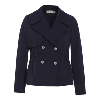 品牌短款高级感收腰风衣