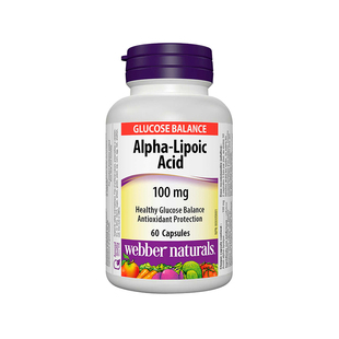 进口加拿大Webber伟博alpha lipoic acid硫辛酸胶囊60粒x3瓶100mg