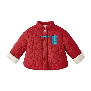 [抑菌锁温]加厚儿童棉服女童夹棉拜年服保暖棉袄外套男童冬季棉衣