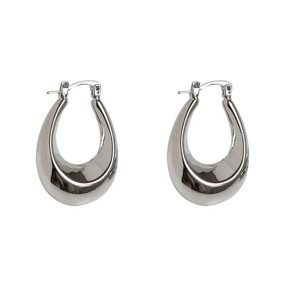 法式金属女小众设计高级感耳环