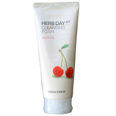 菲诗小铺泡沫洁面膏每日草本樱桃