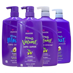 美国Aussie袋鼠洗发水护发素牛油果丰盈蓬松控油保湿家庭装 778ml