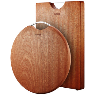 苏泊尔乌檀木切菜板家用进口防霉实木质蒸板家用实木切菜砧板案板