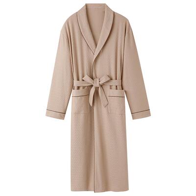 睡袍男士春秋款纯棉长袖浴袍睡衣