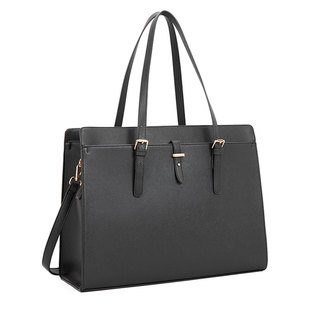 多分隔层女士手提公文包托特通勤16寸笔记本电脑袋硬挺立体大容量