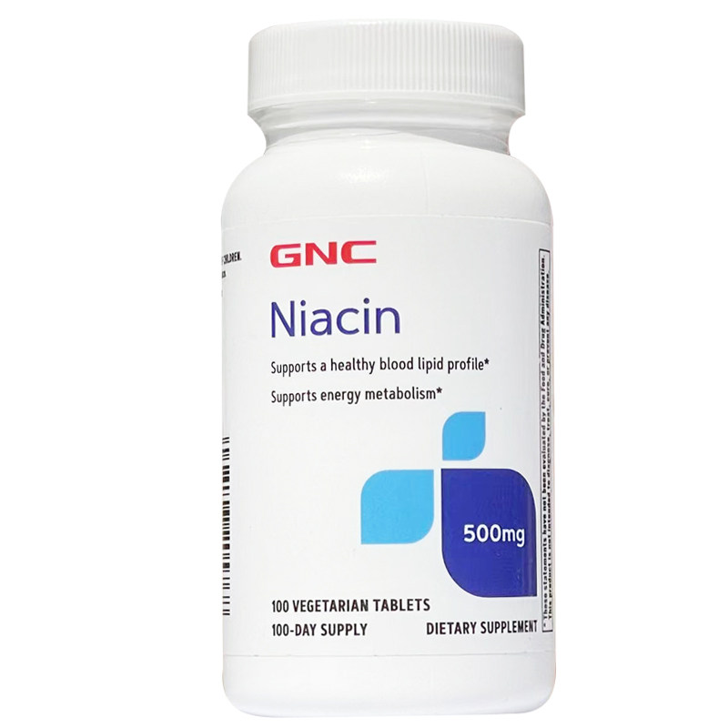 GNC烟酸片烟酰胺维生素B3500mg