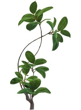 仿真绿植橡皮树高端轻奢大型摆件