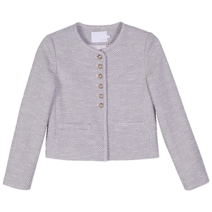 Lavinia春装女款年新款法式优雅小香风外套女款圆领修身上衣