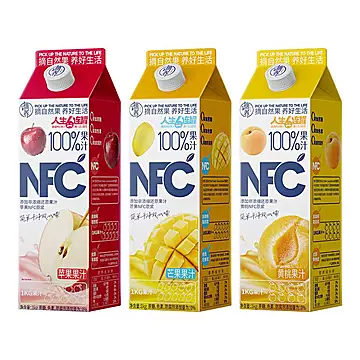 摘养NFC原浆鲜榨纯果汁1kg*2盒