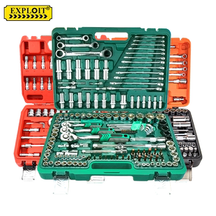 套筒棘轮扳手组合套装工具大全小大飞随车摩托车修理全套修车汽修