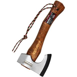 京选木工斧头木柄钢刃斧户外野营砍树家用劈柴木工多功能小手斧子