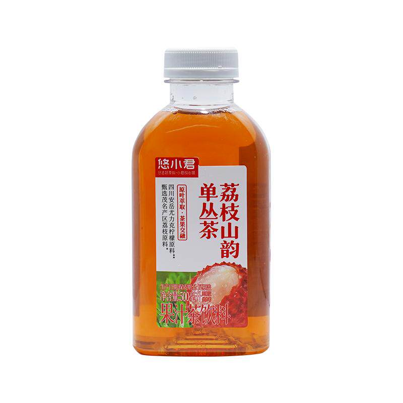 荔枝山韵单丛茶500ml*5瓶 0脂肪 果汁茶饮料饮品 果味乌龙茶饮料