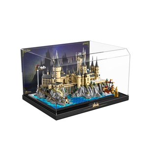 乐一百适用乐高哈利波特76419霍格沃茨城堡和庭院建筑透明展示盒