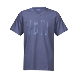 挪威BERGANS博根思男款速干透气短袖半袖有机棉混纺T恤春夏