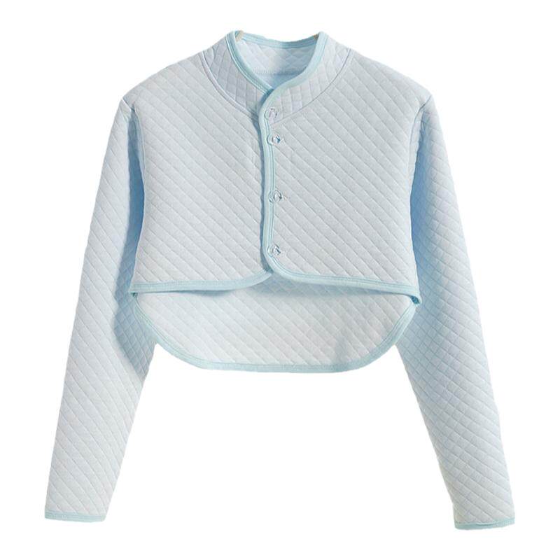 护肩膀保暖孕产妇月子睡觉坎肩纯棉颈椎冬披肩女春秋四季长袖防寒