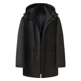 冬季300斤特体大码中老年羽绒服男加肥加大胖人宽松加厚外套冬装