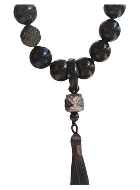 银曜石黑曜石醒狮貔貅猫爪手持